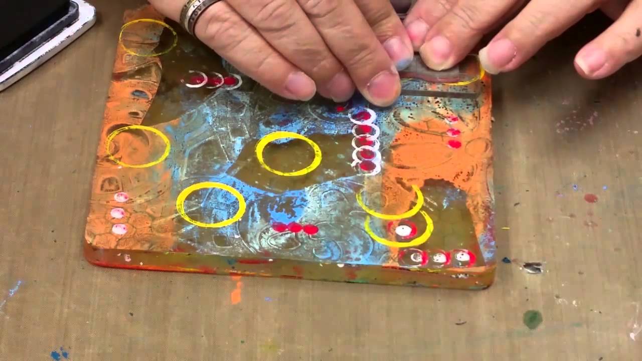 Gelli  Plate  Packing  Tape  Transfer  Technique by Michelle McCosh