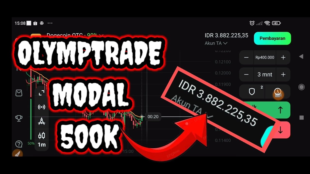Tutorial cara trading olymptrade || Olymptrade modal 500 RIBU