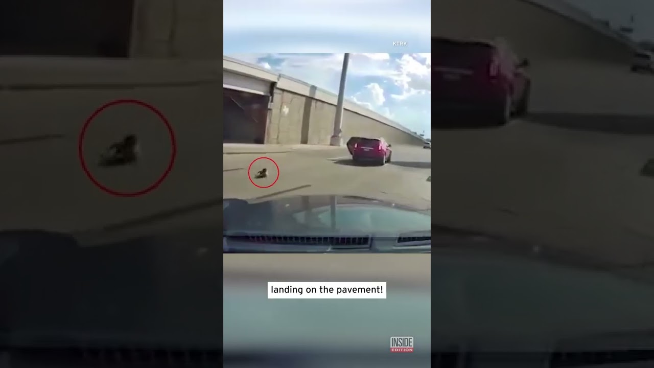 Terrifying Video Shows Small Child Falling Out of Car #shorts