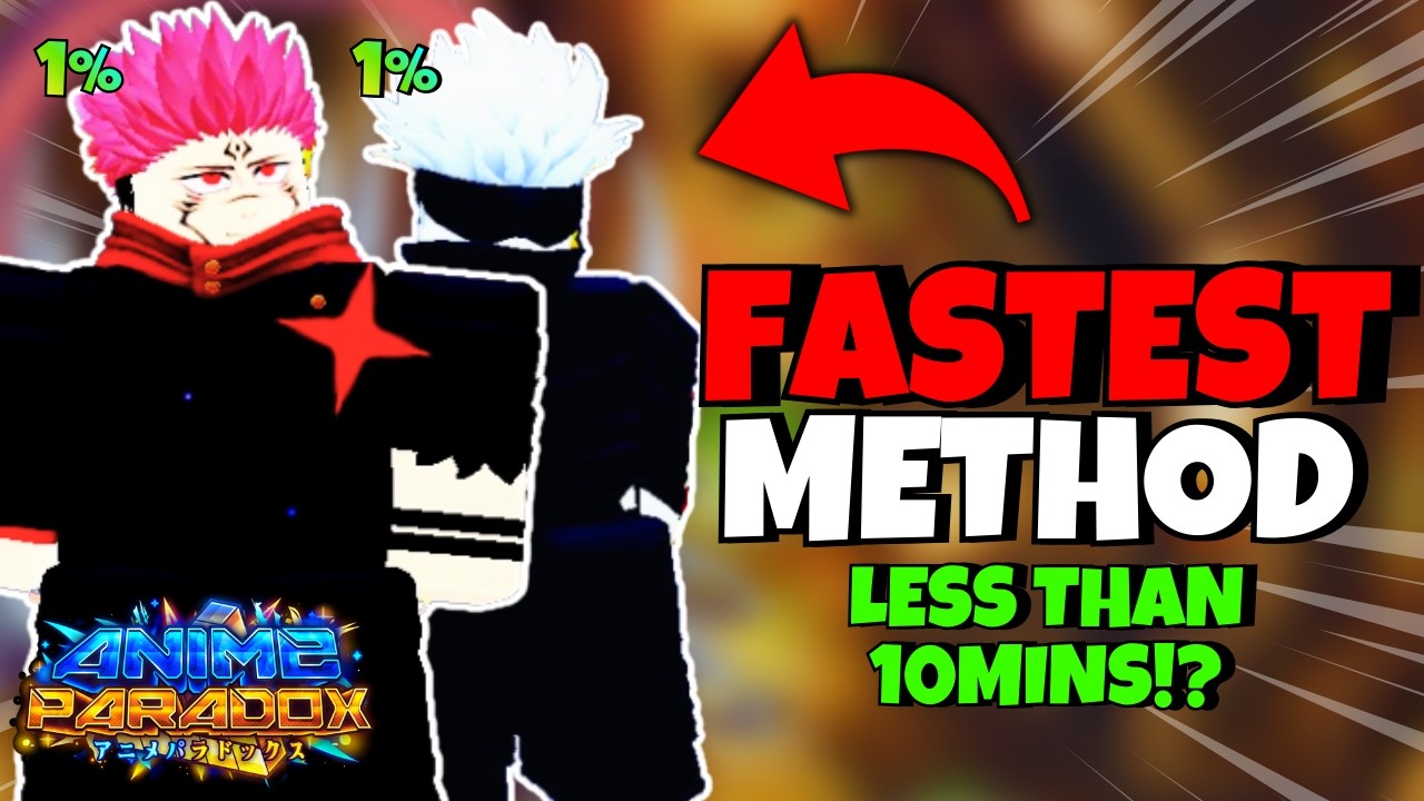 FASTEST method to Obtain Sukuna and Gojo 1% new Secret Unit in Anime Paradox!