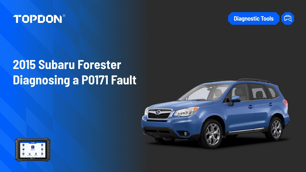 Диагностика ошибки P0171 на Subaru Forester 2015 года.