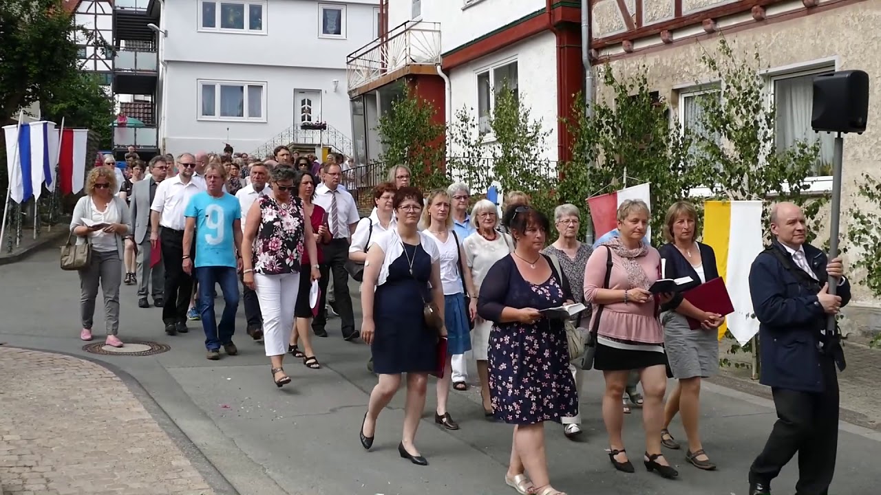 Fronleichnamsprozession 2018 in Naumburg