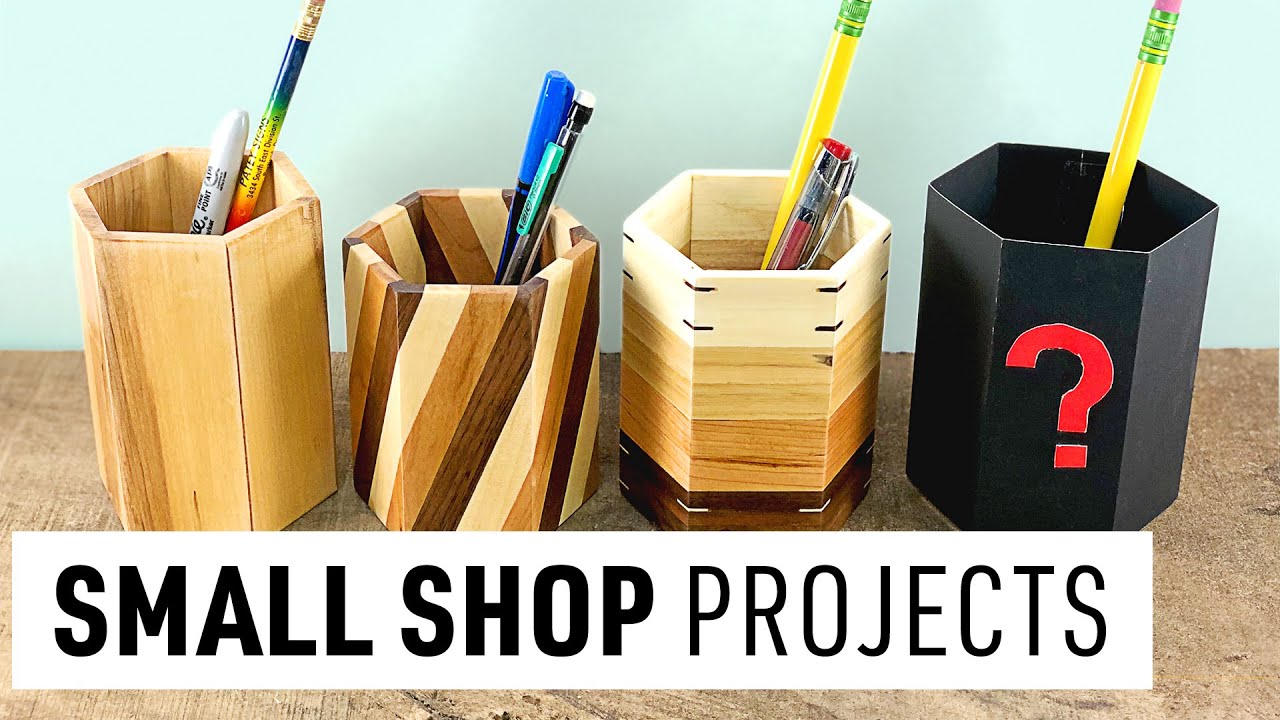 DIY Pencil Holders 4 Ways | How To Make Wood Pencil Holders