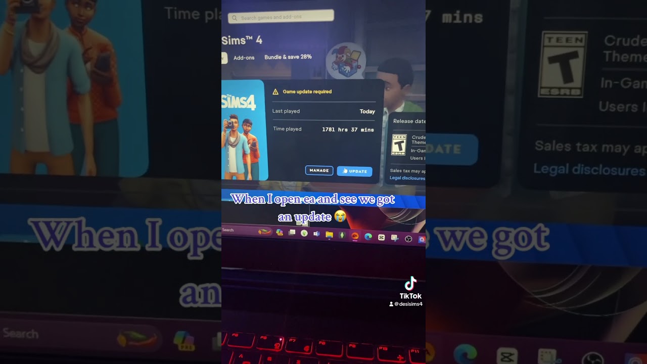 SMH😭 #sims4 #simmer #blacksimmers #sims4game #simproblems #update #cc #brokencc