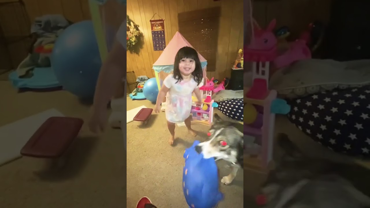 She loves to twirl and spin. #shorts #toddler #dance