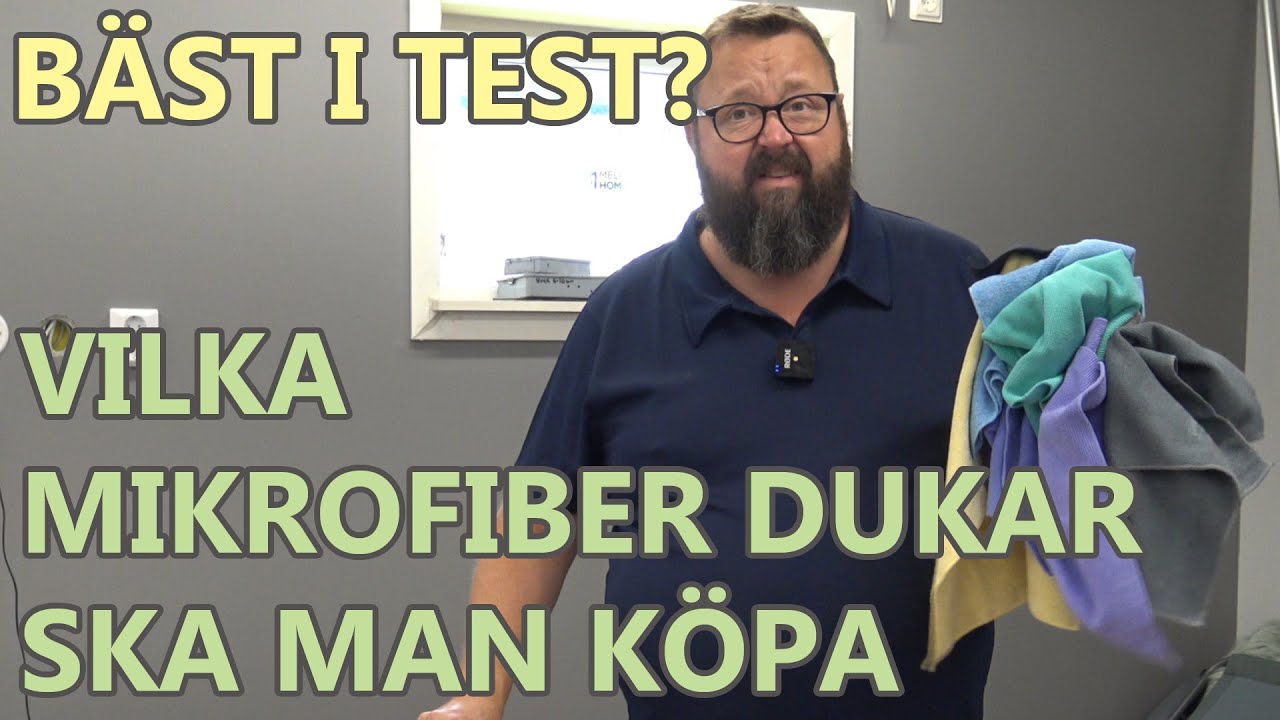 Test av Mikrofiberdukar.
