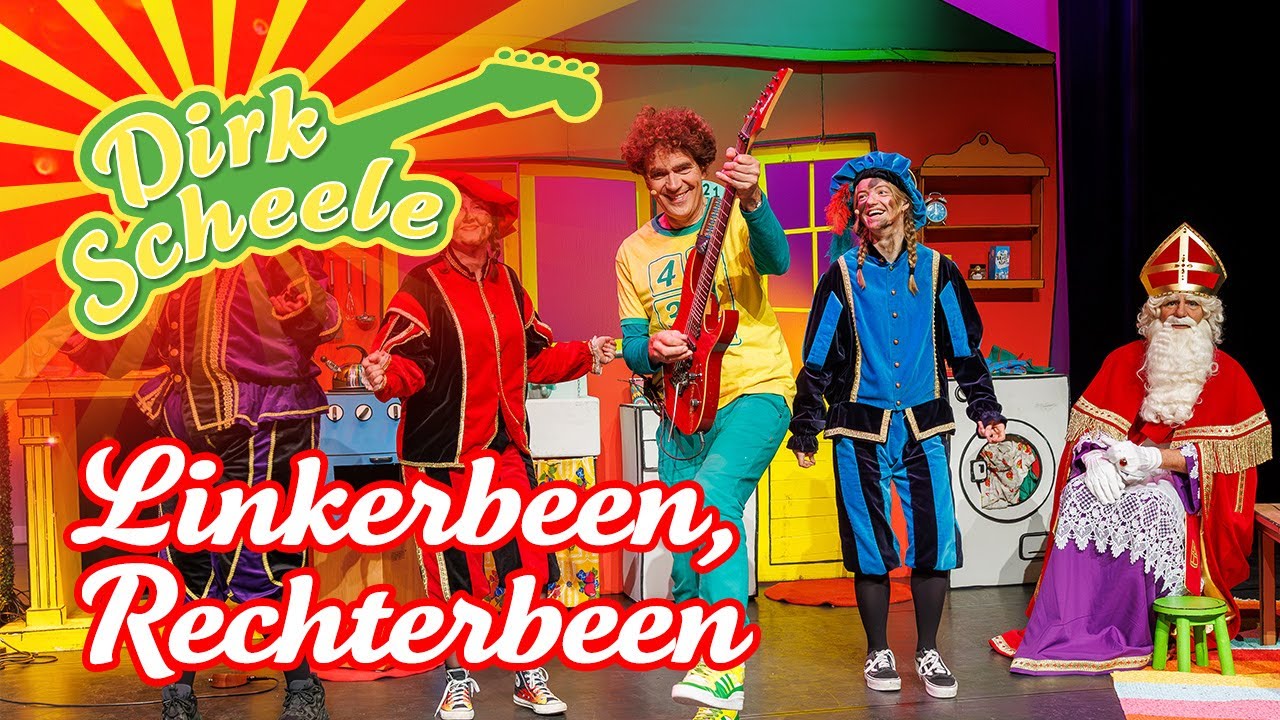 Dirk Scheele - Linkerbeen, rechterbeen | Sinterklaasliedje 🎁 | Zing mee met Dirk Scheele 🎶