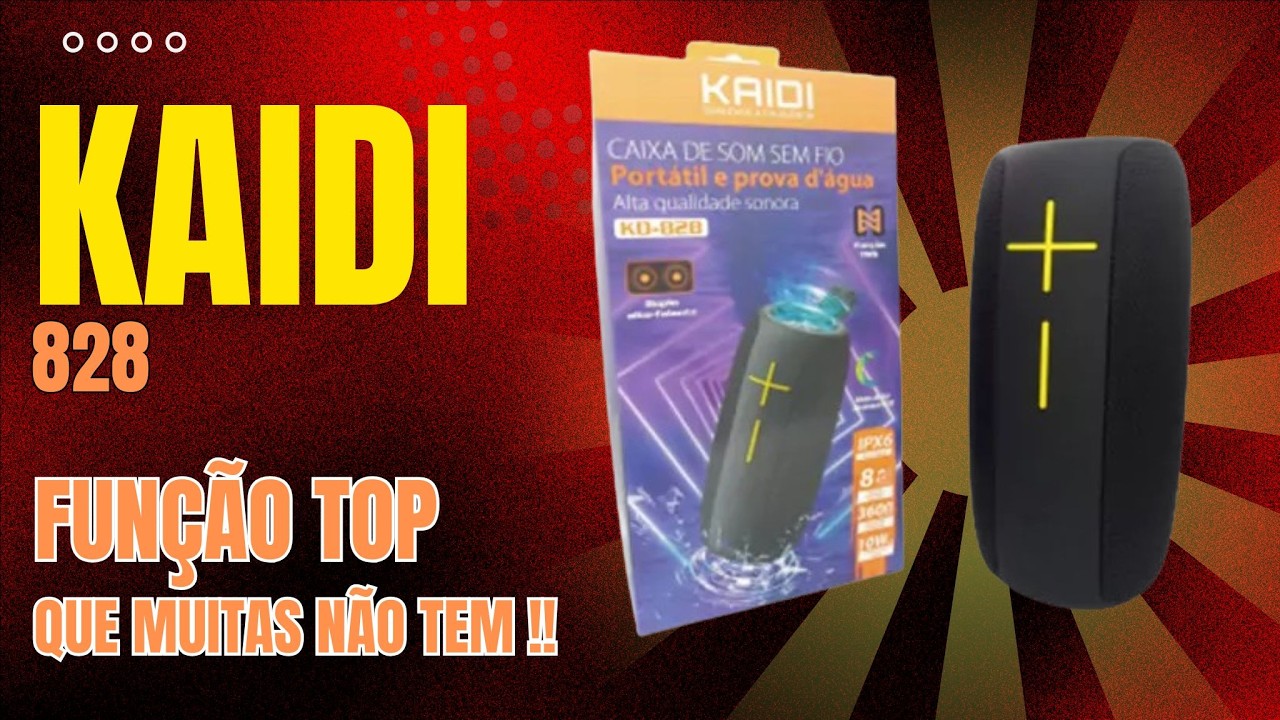 Caixa Bluetooth Kaidi KD828: Descubra se Vale a Pena! #portablespeaker