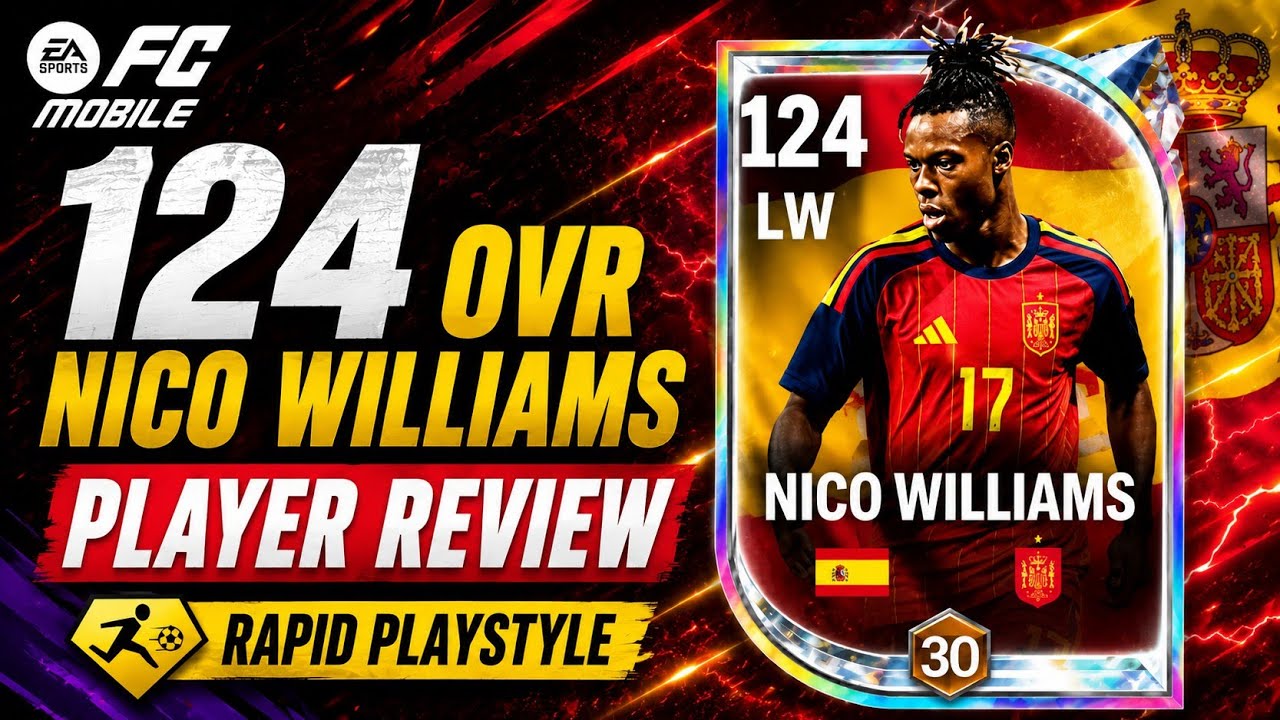 Is 119 OVR Nico Williams META? 🤯 Full Player Review | FC Mobile
