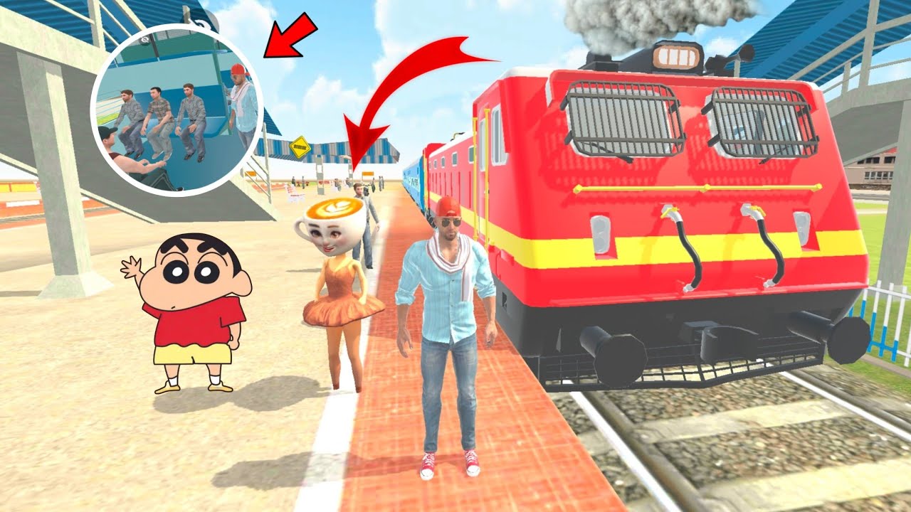 Shinchan se milne train me aa gai ballerina cappuccino indian theft auto simulator | New Update 