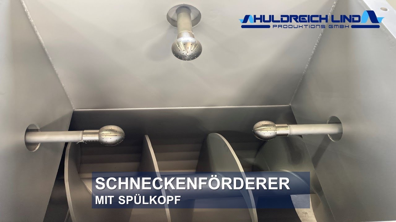 Huldreich Lind Produktions GmbH - Schneckenförderer mit Spülkopf