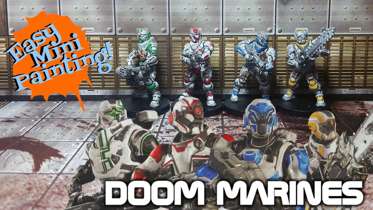 Easy Mini Painting: Marines (DOOM - The Board Game)