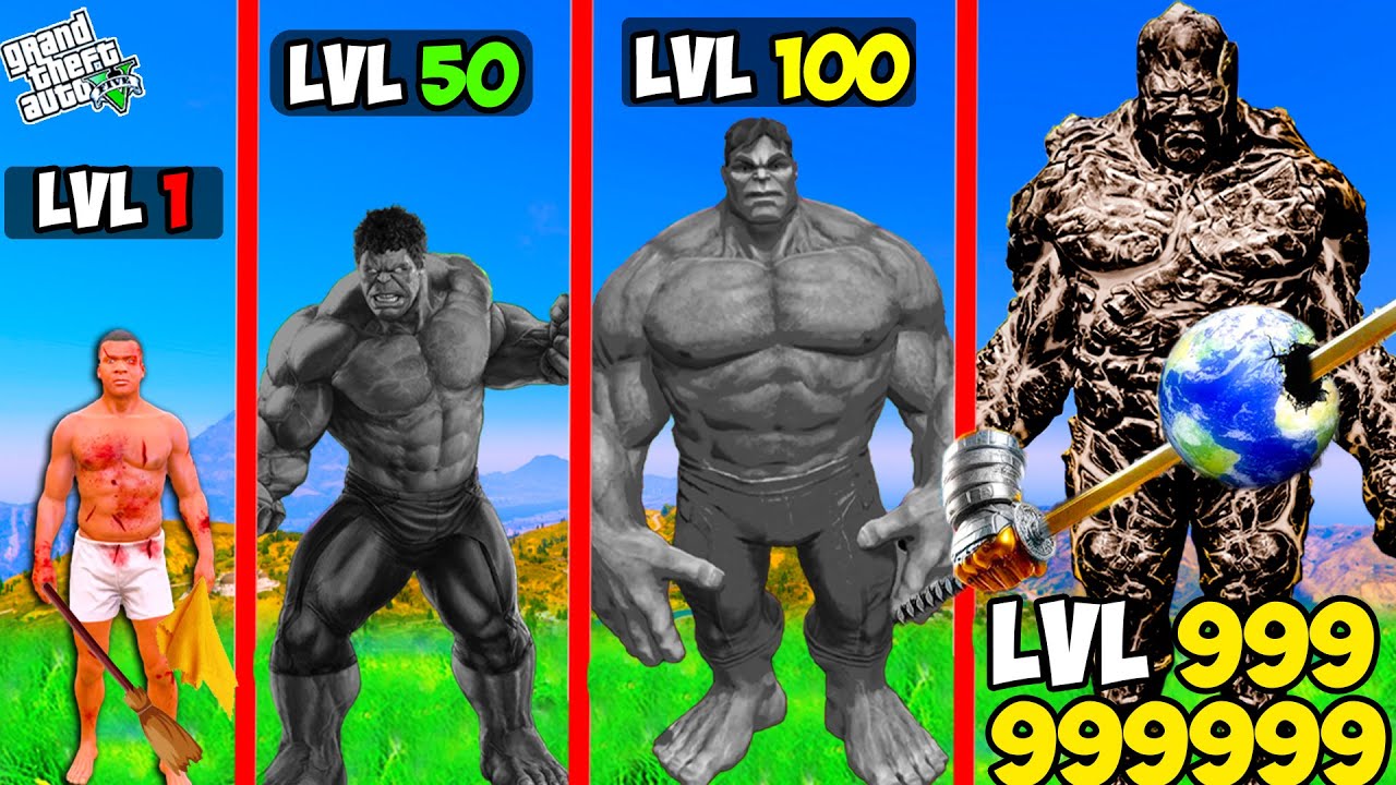 FRANKLIN Growing BIGGEST ALL FATHER BLACK GOD HULK In GTA 5!