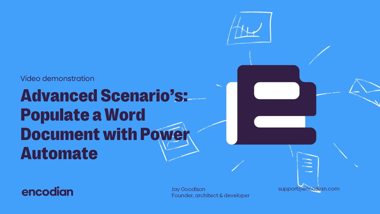 Advanced Scenarios    Populate a Word Document with Power Automate