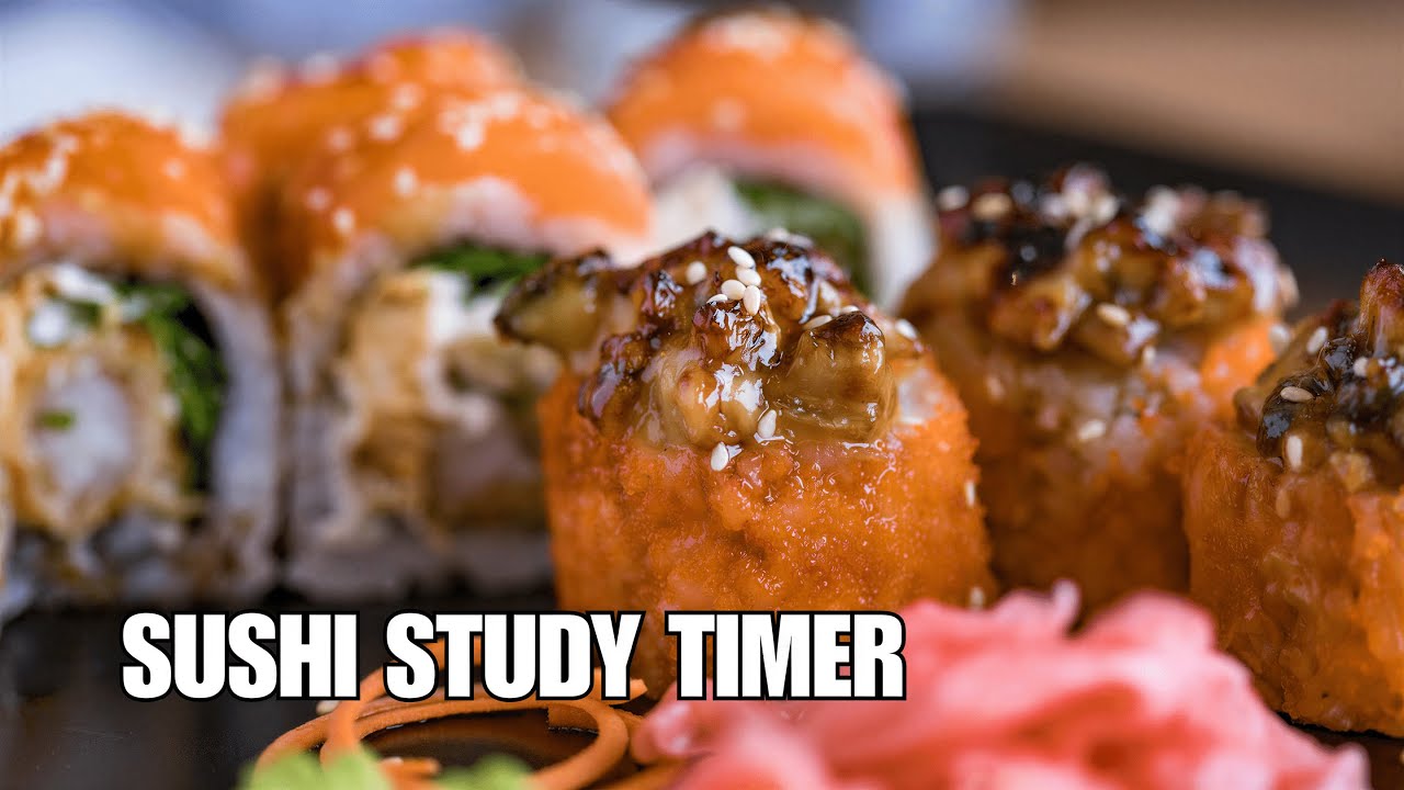 3 Hours Sushi & Japanese Cuisine Ambience | Peaceful Study Timer