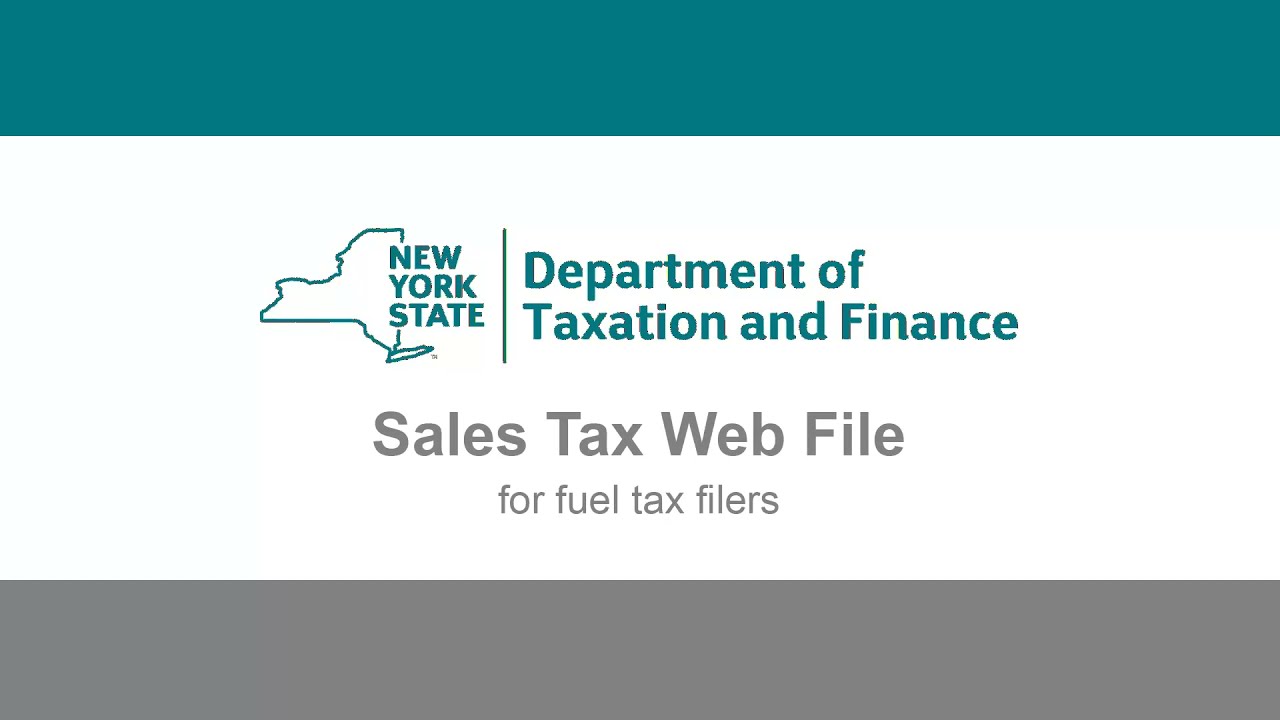 Sales Tax Web File Demonstration for  Fuel Tax Filers