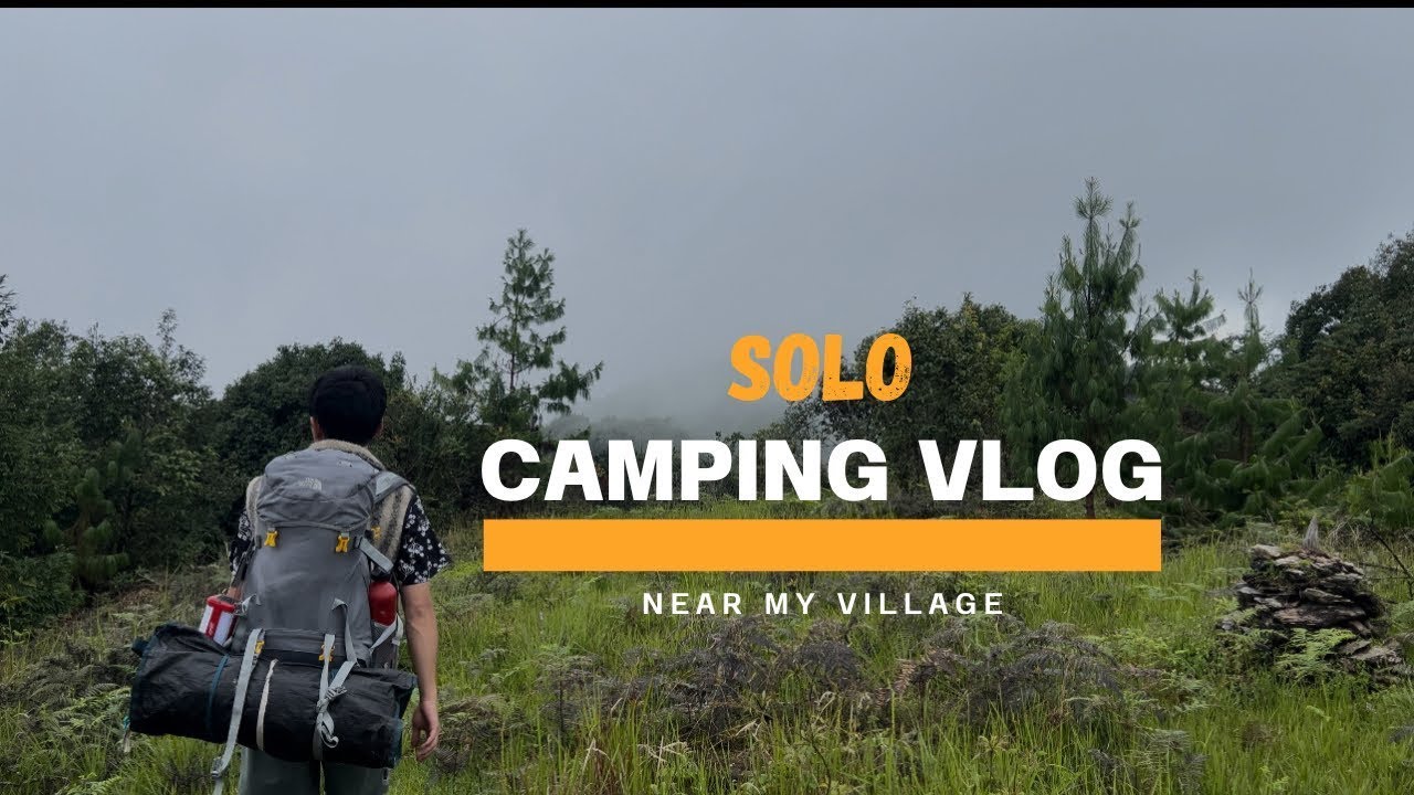 Monsoon Camping in Forest   Khotang Nepal   Relaxing   Hills   Hiking and Camping in Nepal