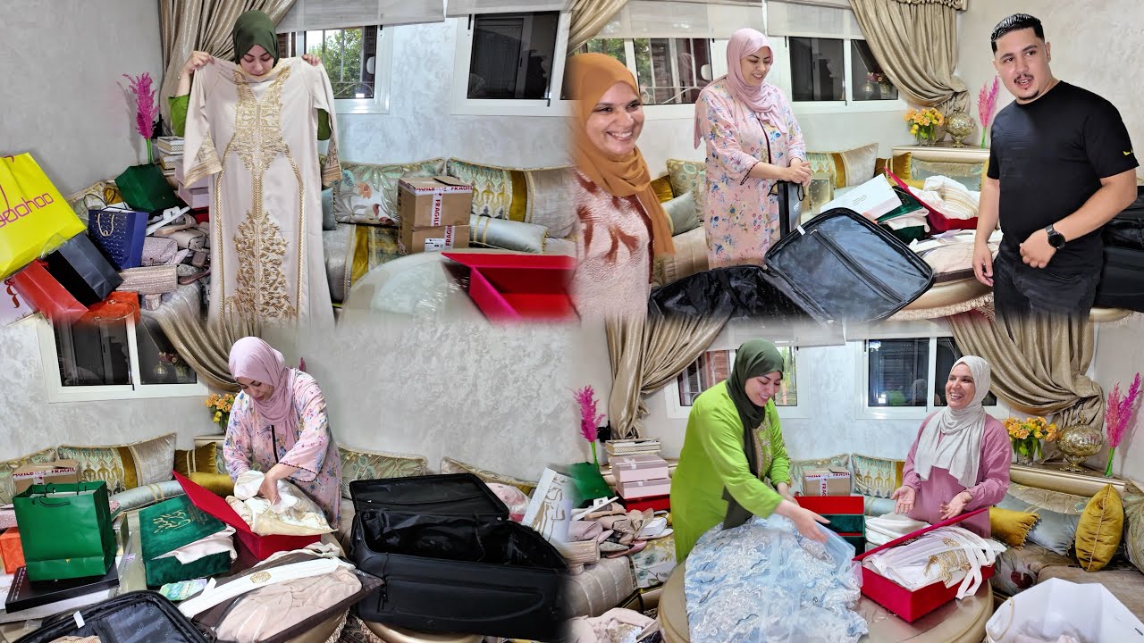 👰 الجزء الثاني من جهاز العروسة👰شوفو شنو خبينا ليكم🎉🎊الواليدة حلفات حتى نبيضو🥚كاملين😵