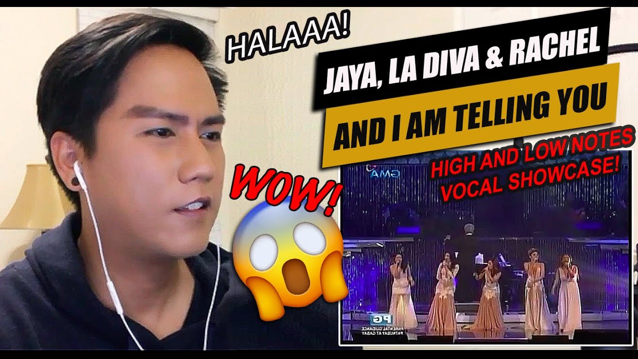 And I Am Telling You - Jaya, Rachelle Ann Go, Jonalyn Viray La Diva | SINGER REACTION [OLD VIDEO]