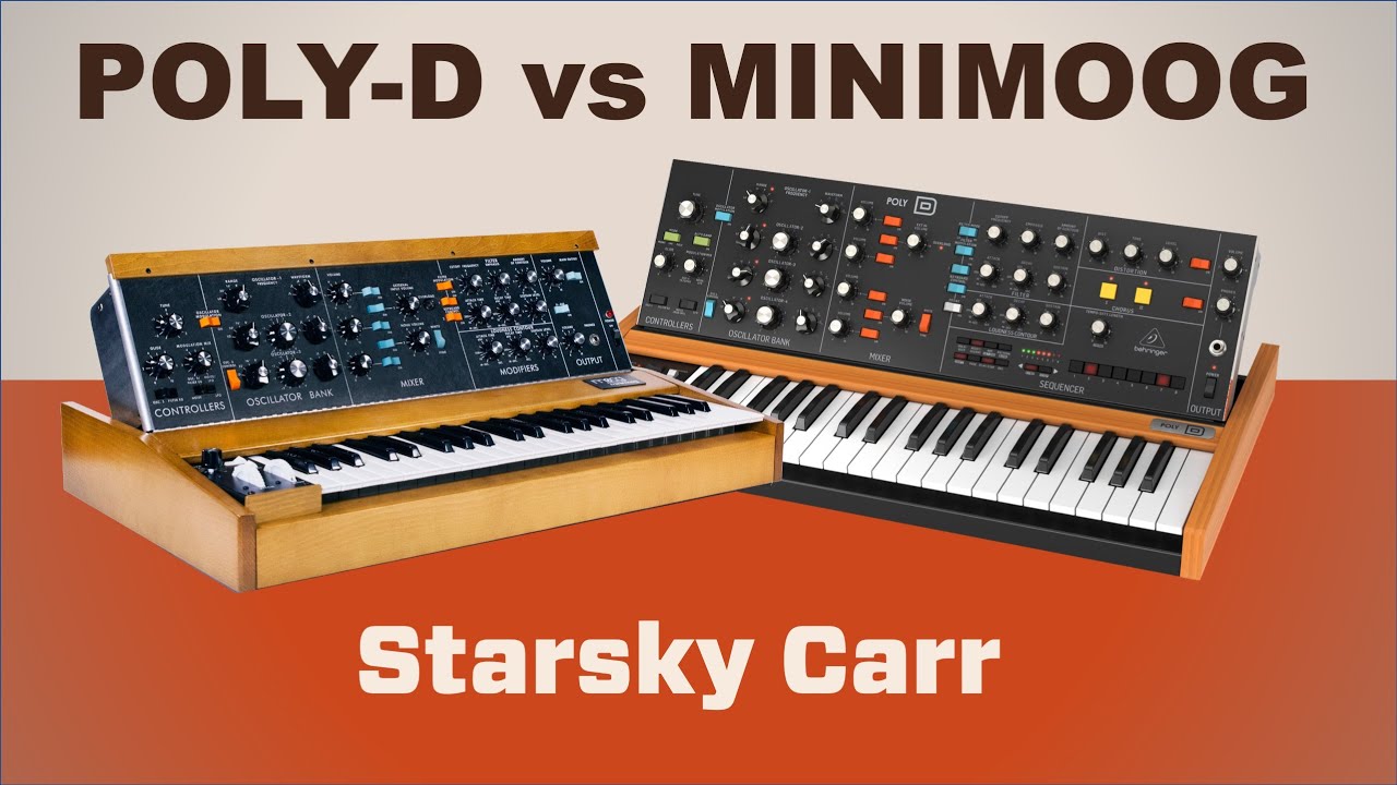 Behringer Poly D против Minimoog: полное сравнение, обзор и демонстрация