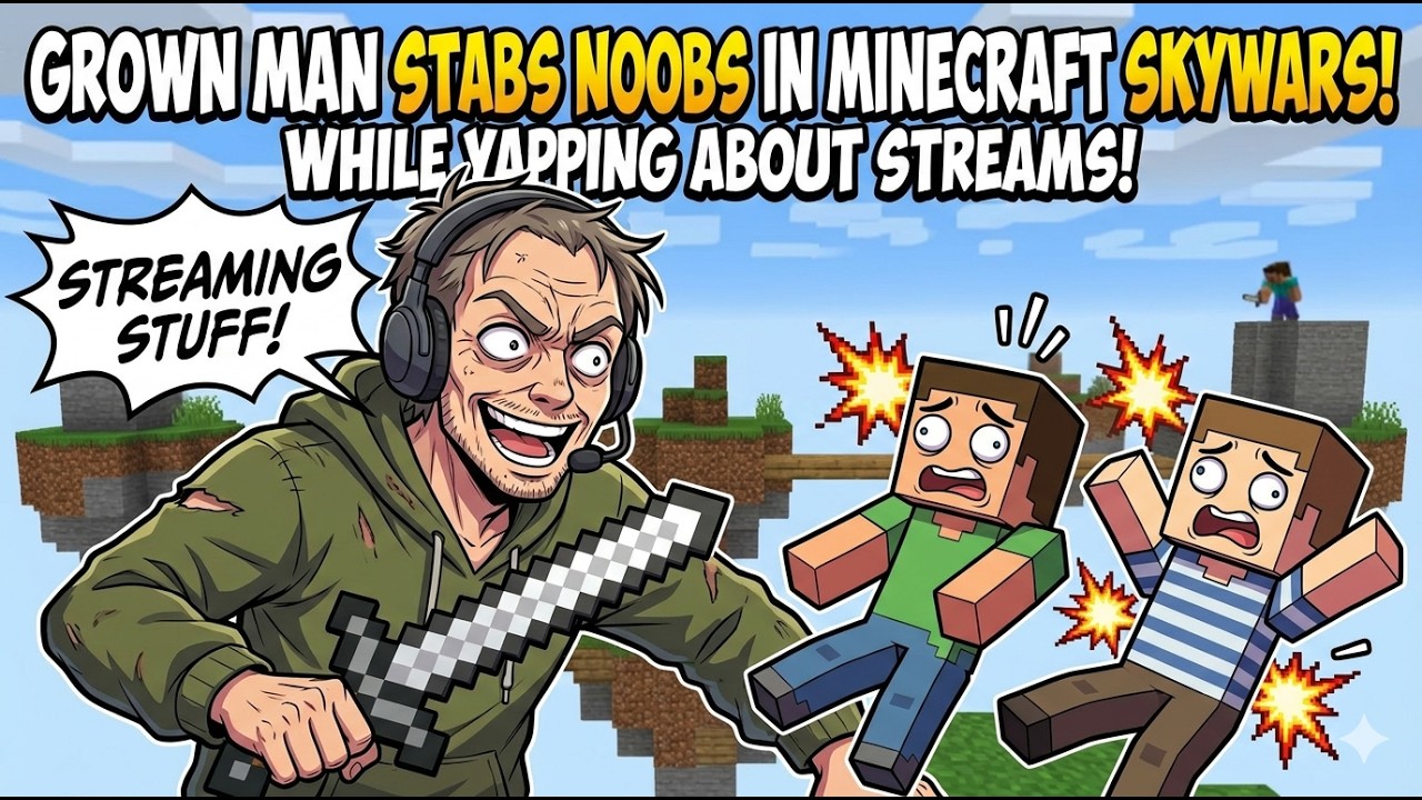 Absolutely demolishing noobs in Minecraft Skywars while talking about Streams to Choose After 10th