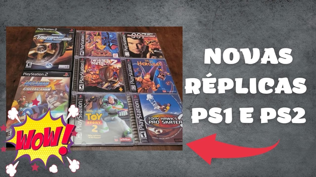 Mais jogos de PS1 e PS2 #2 | R&Eacute;PLICAS | REPRO