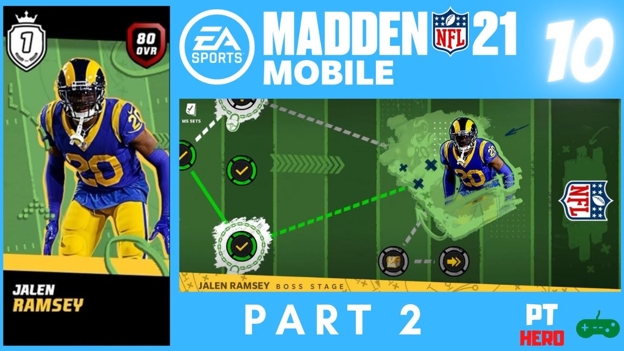 MASTERS SERIES: JALEN RAMSEY (PART 2) || PTHero PLAYS - MADDEN NFL 21 MOBILE (EP10)