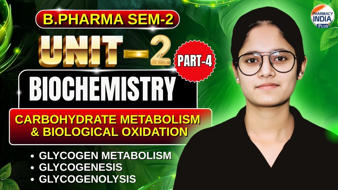 Glycogen I Glycogenesis I Gluconeogenesis I Biochem I P - 4 I U-2 I B.Pharm I 2nd Sem #biochemistry