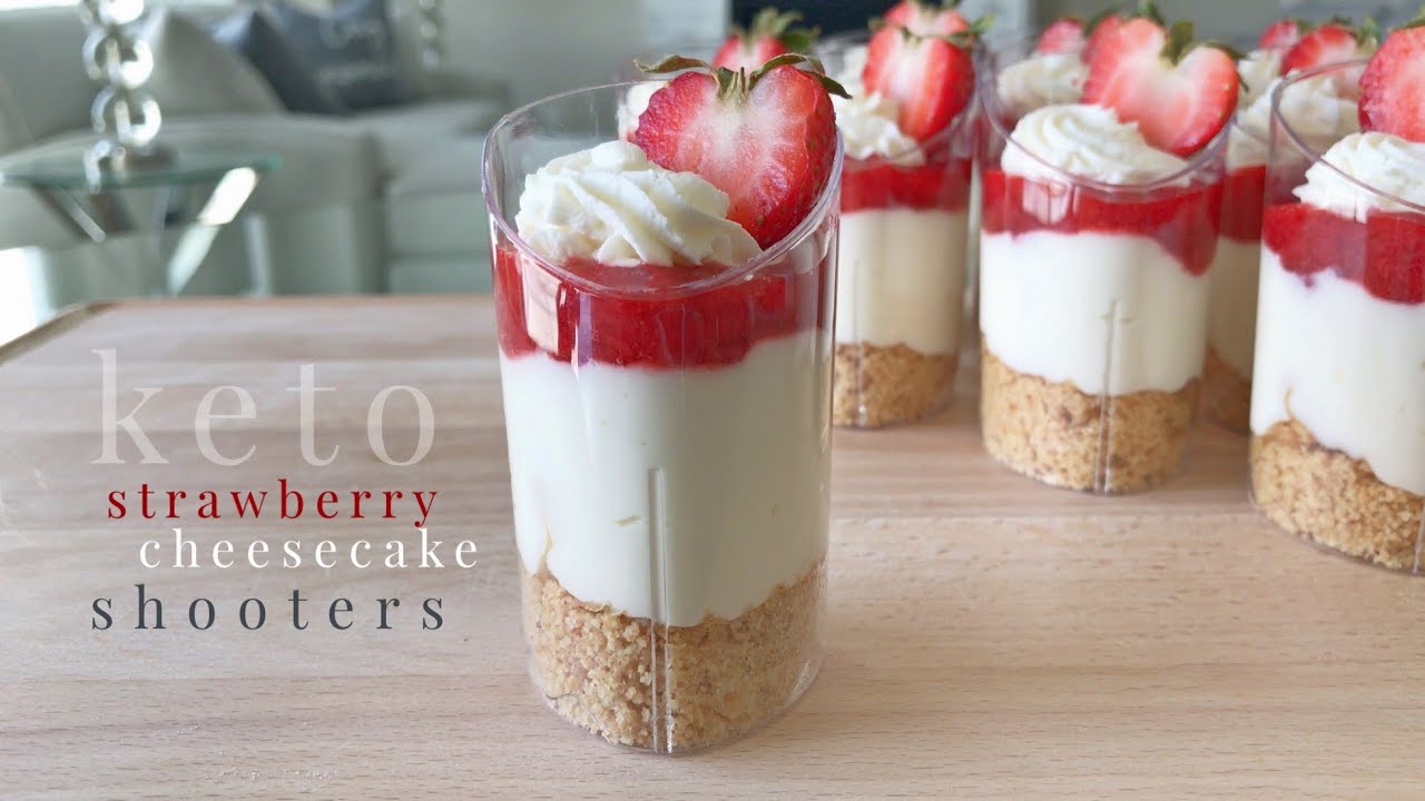 Keto Shooters | Stawberry Cheesecake