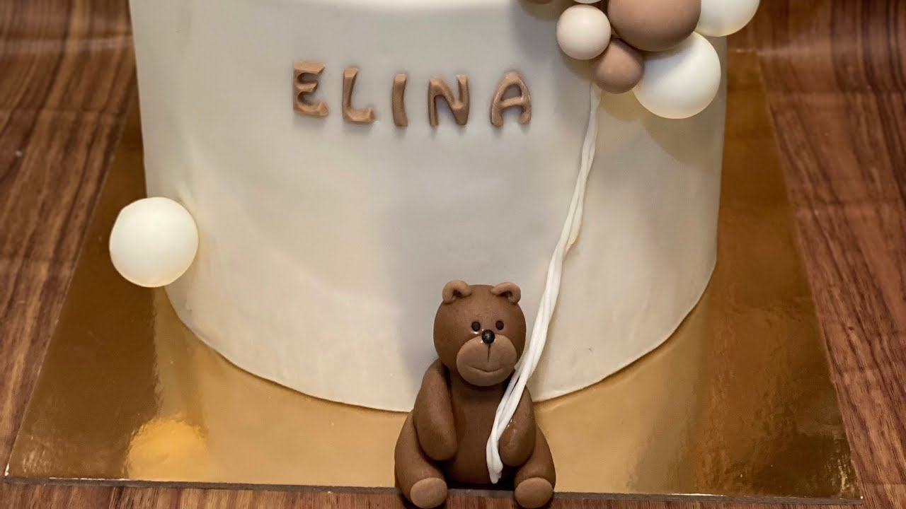 Fondant Teddy bear tutorial ، Teddybär aus Fondant \طريقة عمل الدب بعجينة السكر