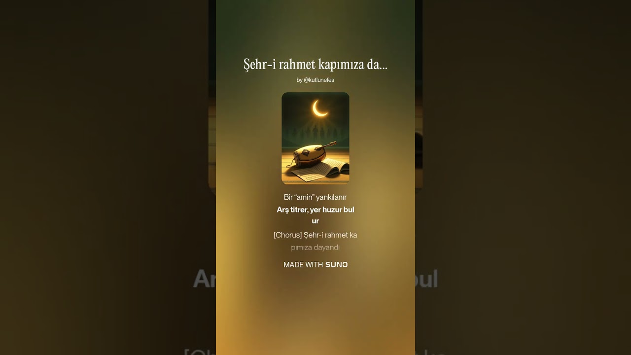 Şehr i rahmet kapımıza dayandı