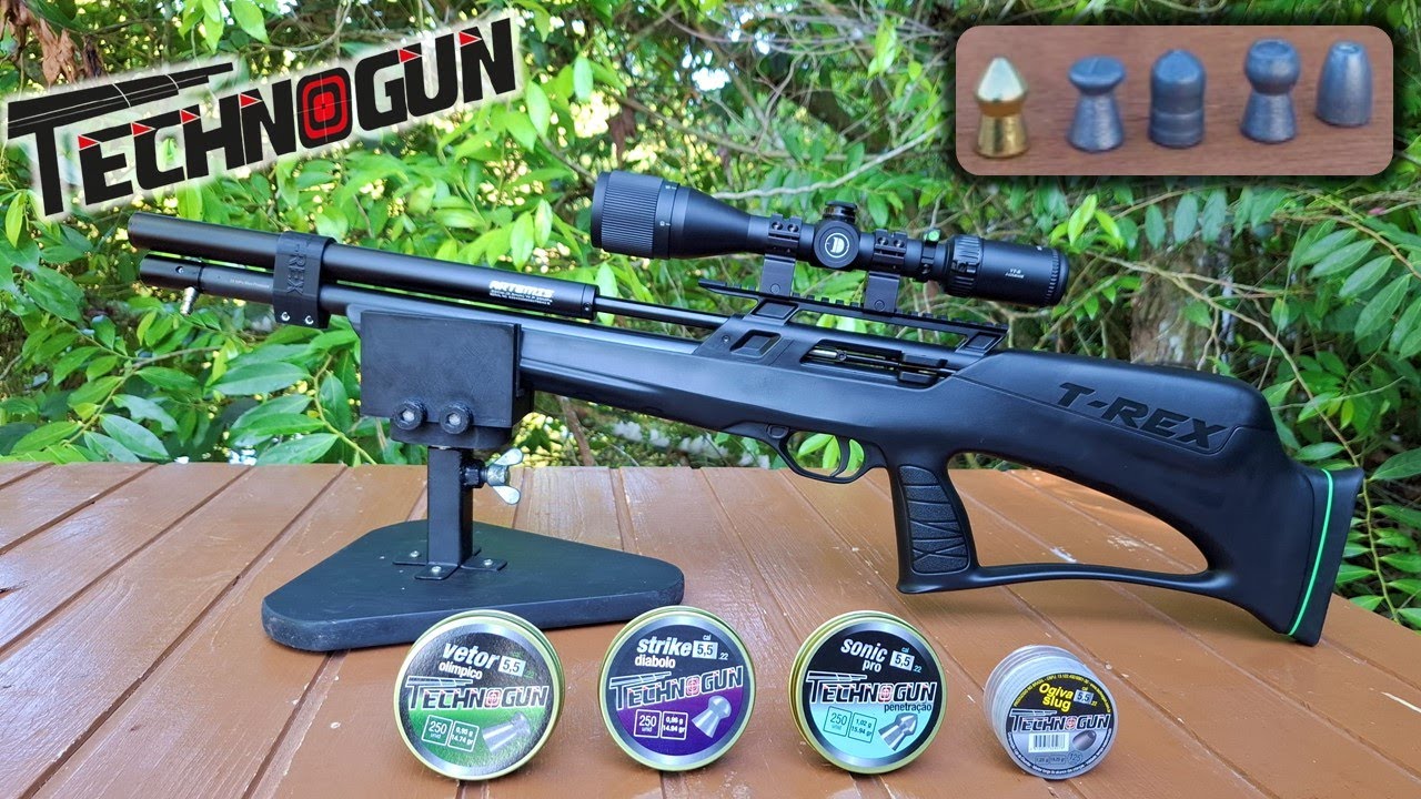 T REX BULLPUP COM CHUMBINHOS TECNHOGUN SLUG, STRIKE, SONIC E VETOR