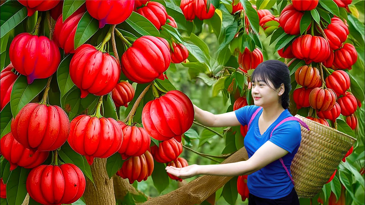 Amazing! Harvesting Wild Custard Apples & Making Spicy Banana Chicken Cake – SOLD OUT in Minutes!