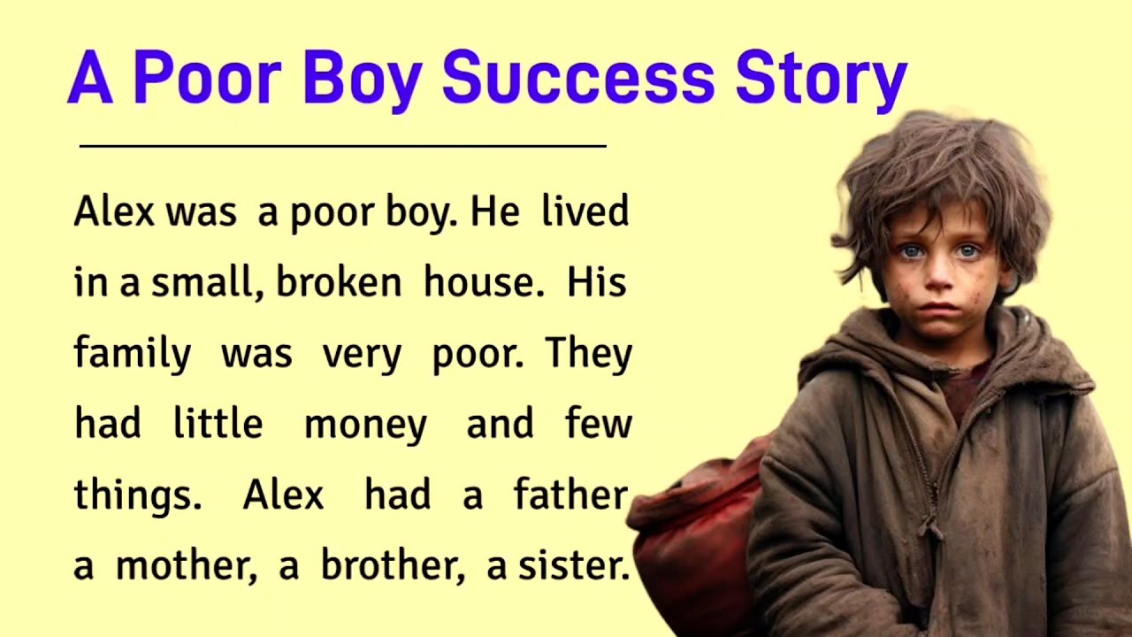 A poor boy success story|| Learn english through stories|| English listening practice||