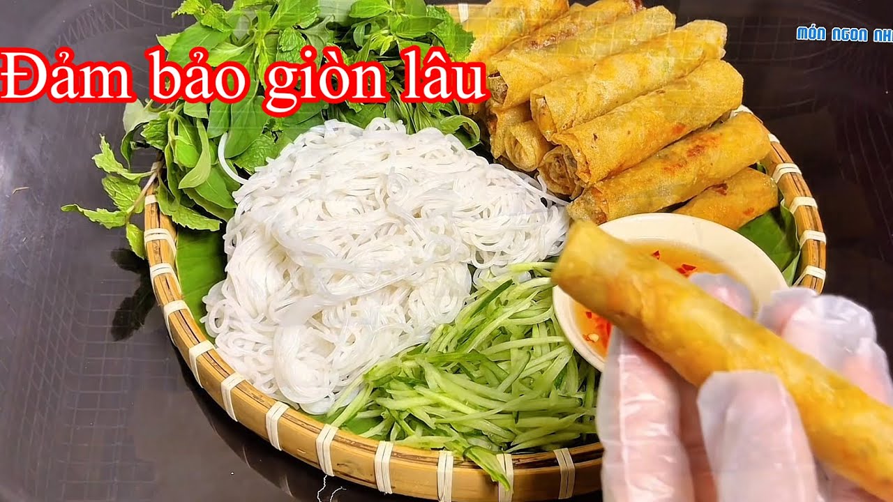 Bí quyết chả giò chay mấy ngày vẫn giòn