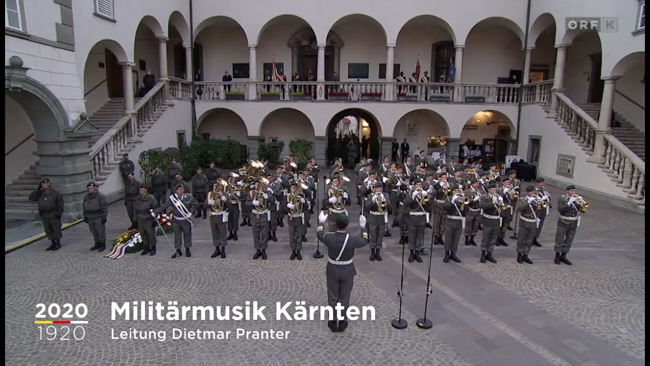 Militärmusik Kärnten - "Militärischer Empfang und Kranzniederlegung" 100 Jahre Ktn Volksabstimmung