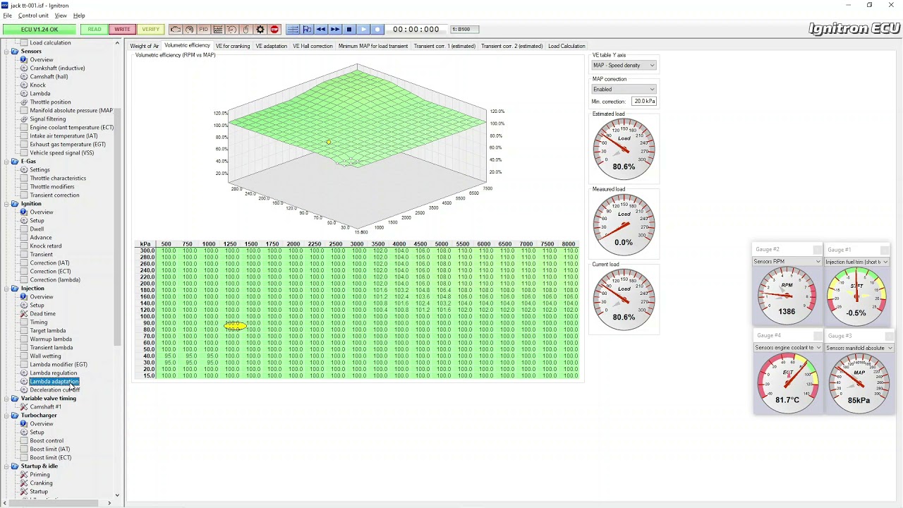 ignitron ecu - lambda ve adjustments ExampleHowTo