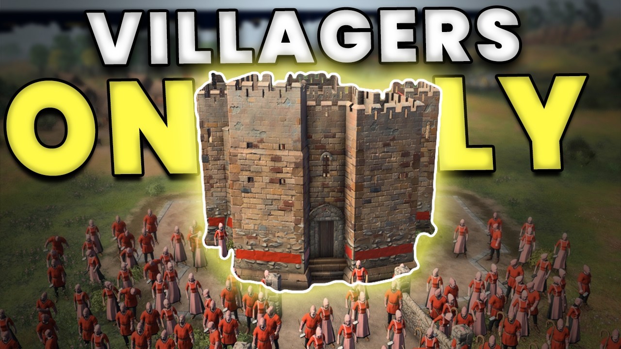 ONLY Villagers vs Platinum Players in AoE4
