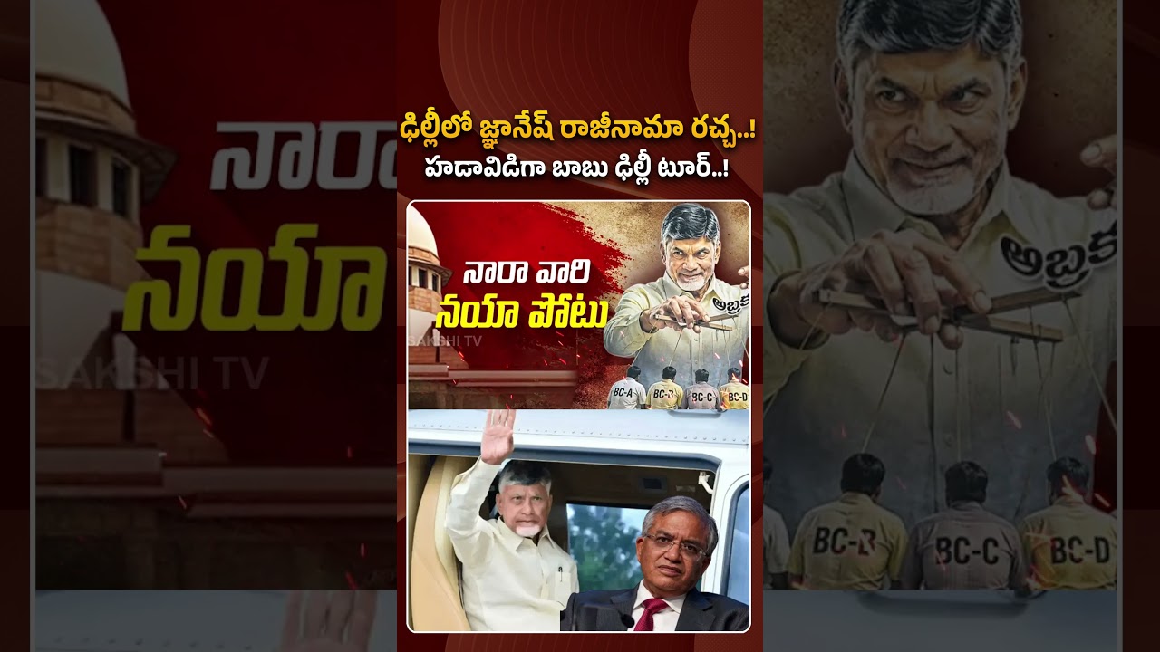 హడావిడిగా బాబు ఢిల్లీ టూర్ ! #chandrababudelhitour #gyaneshkumar #cjpprotest #ytshorts
