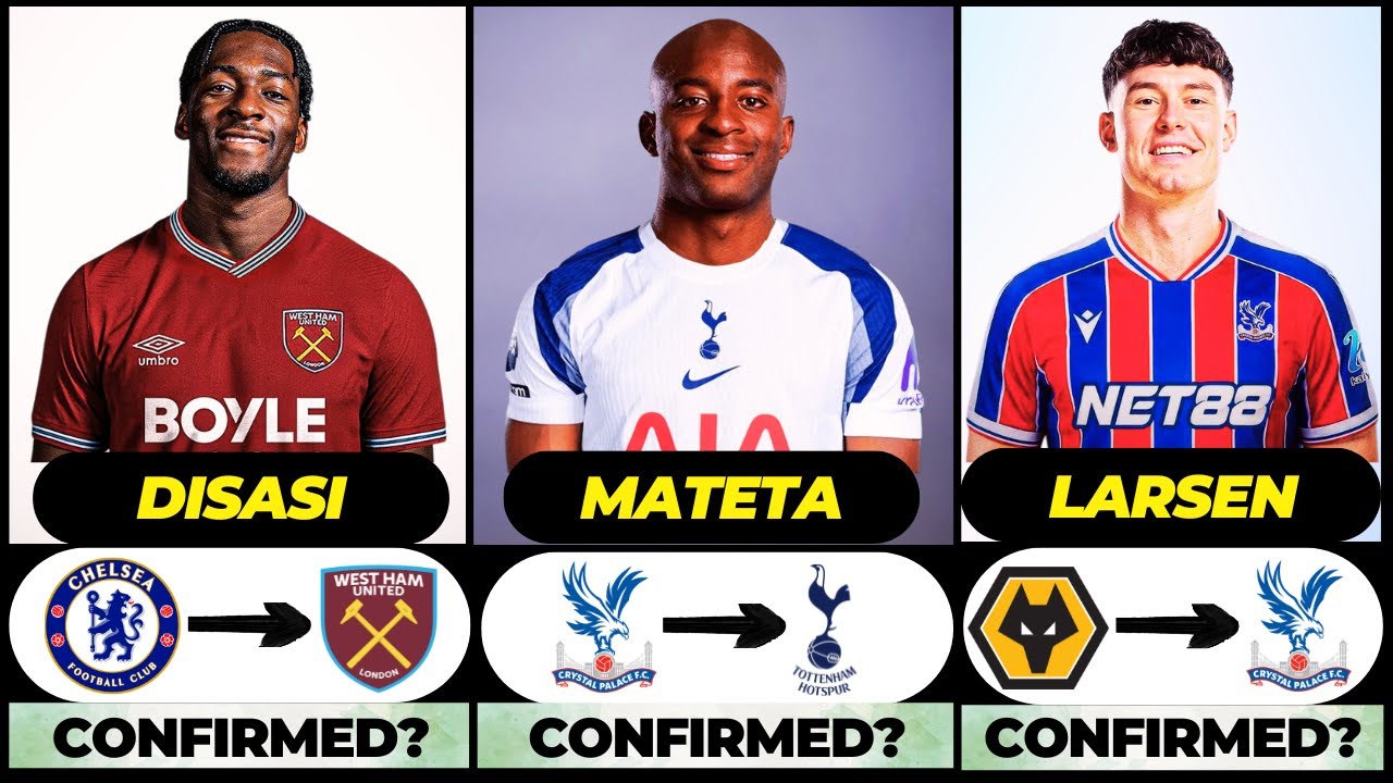 🚨 NEW CONFIRMED TRANSFERS & RUMOURS! 🚨🔥 ft. Mateta, Disasi, Larsen... etc
