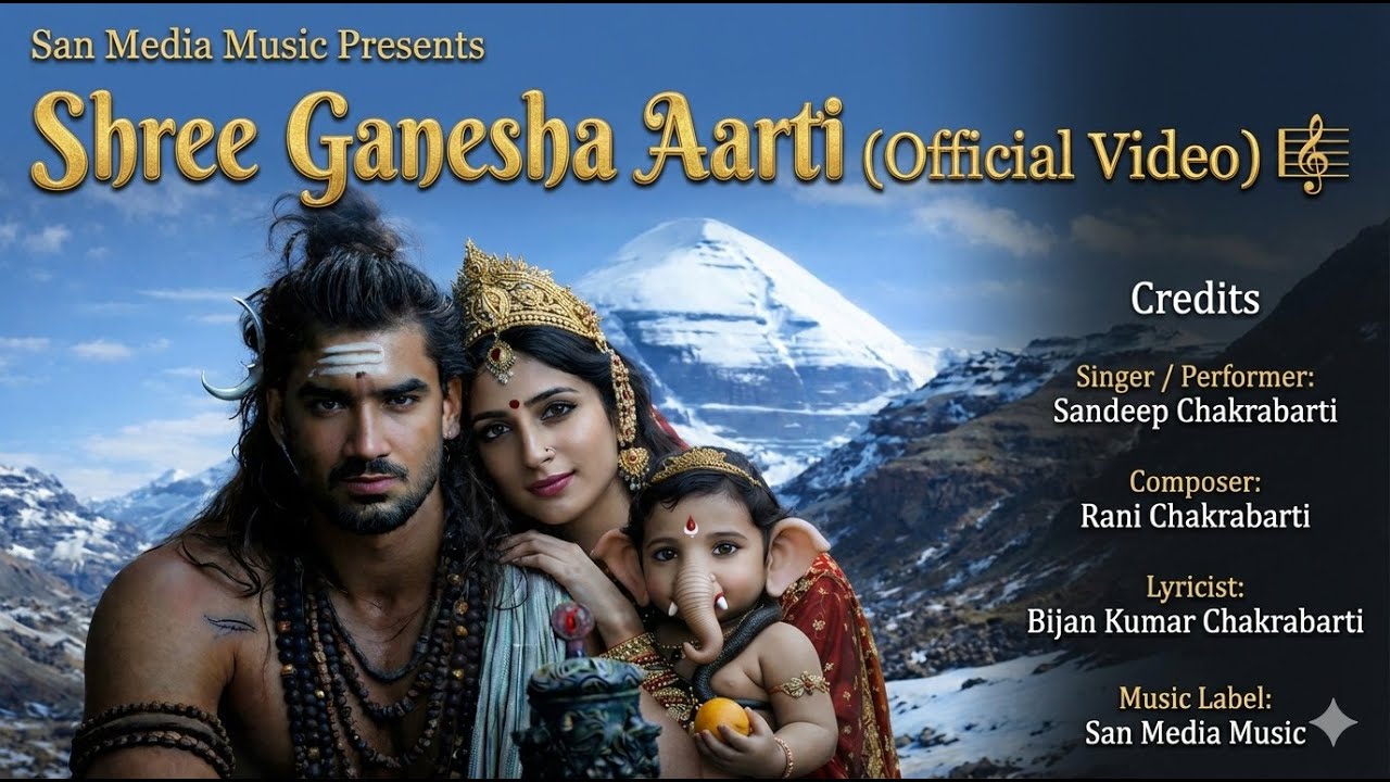 Shree Ganesha Aarti 🙏 | Official Video | Sandeep Chakrabarti | Ganpati Aarti