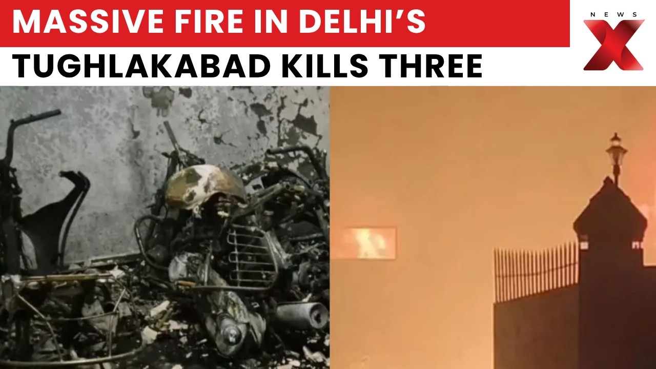 Massive Tughlakabad Fire Kills Three As Several Residents Rescued In Delhi | NewsX