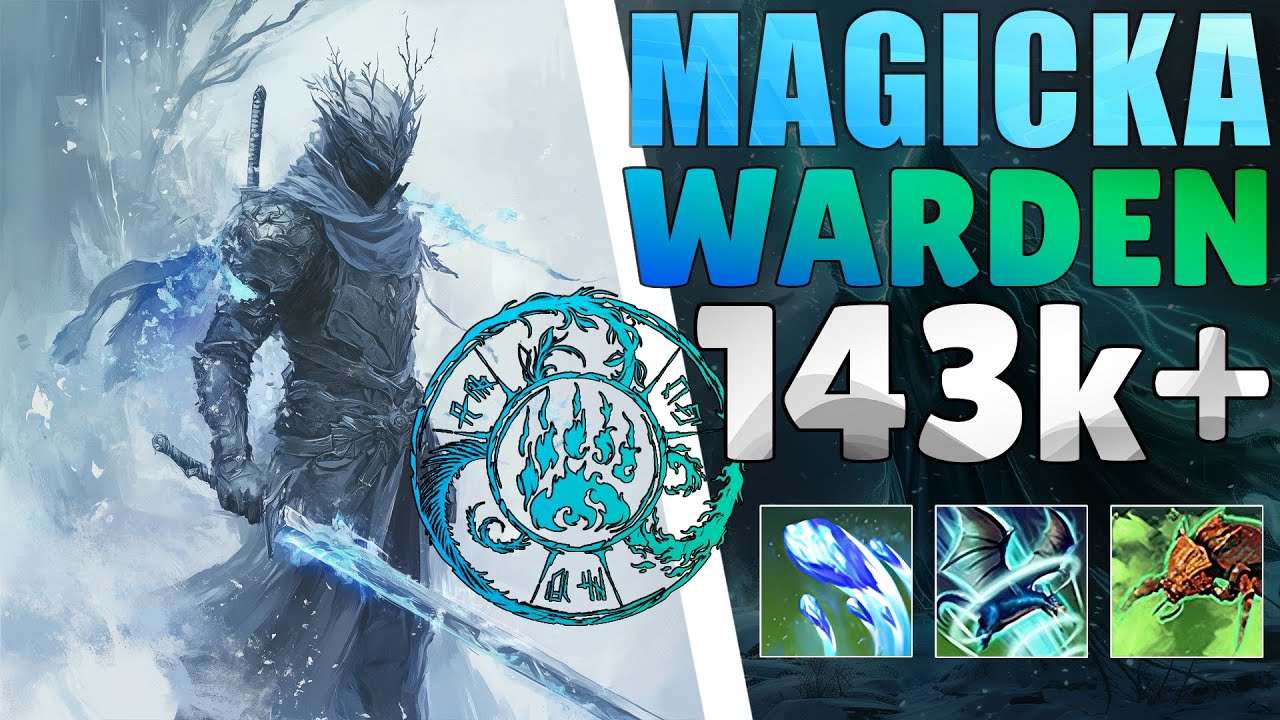 🐻&zwj;❄️ Magicka Warden 143k+ PvE DPS Build「ESO U45」