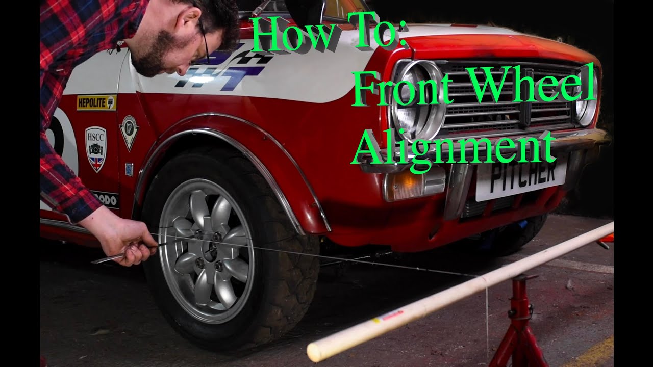 How to measure and adjust front end wheel alignment
