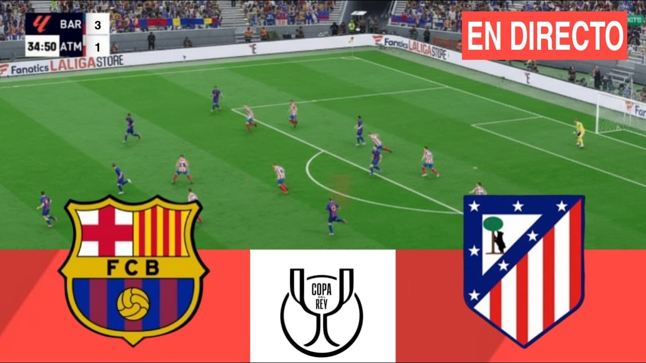 🔴Live - Barcelona vs Atletico de Madrid | Copa Del Ray Semi Final 2026 | PES 21 Gameplay Simulation