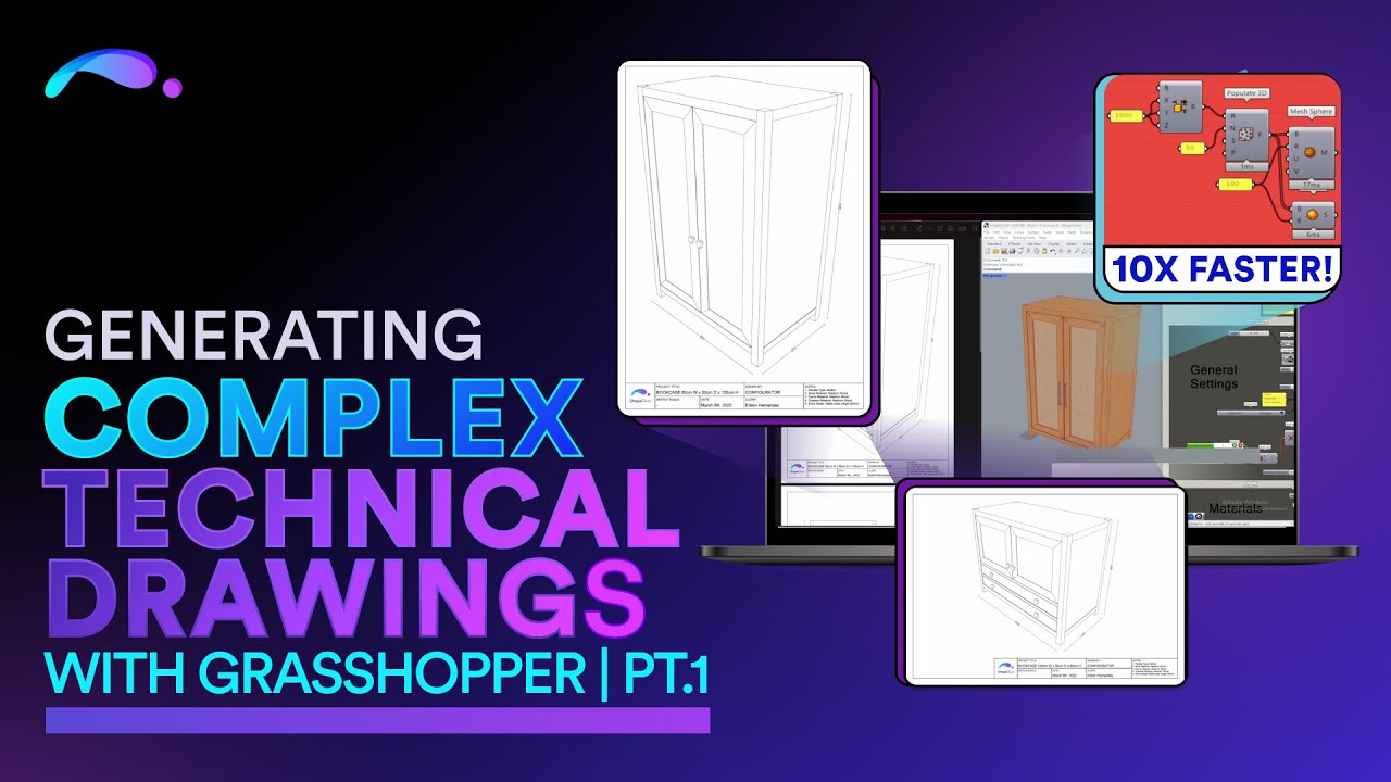 How To Generate Complex Technical Drawings w/ Grasshopper | Pt. 1