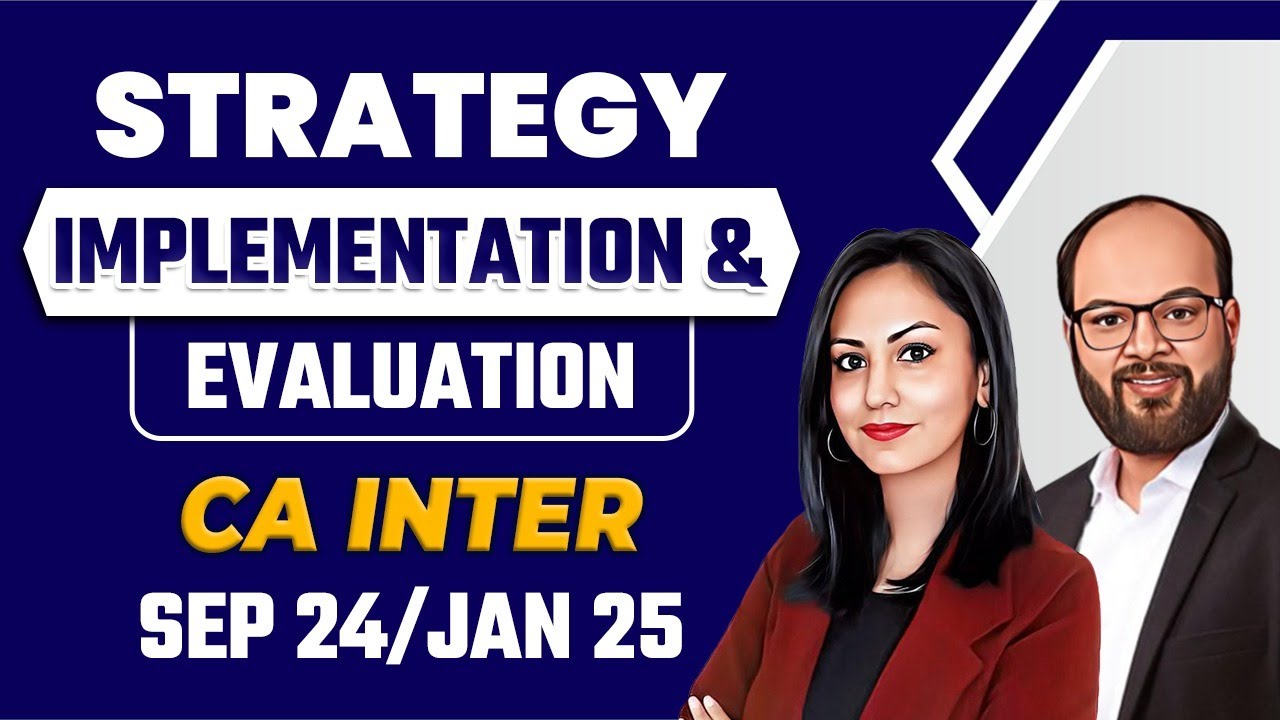 Strategy Implementation & Evaluation | Strategic Management | CA Inter Sep 24/Jan 25 | SM Ch 5