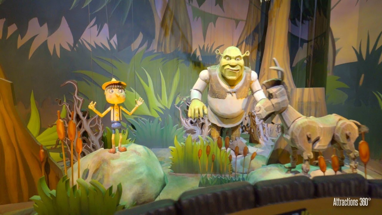 [4K] Shrek Ride - Trackless Dark Ride - Motiongate Theme Park in Dubai