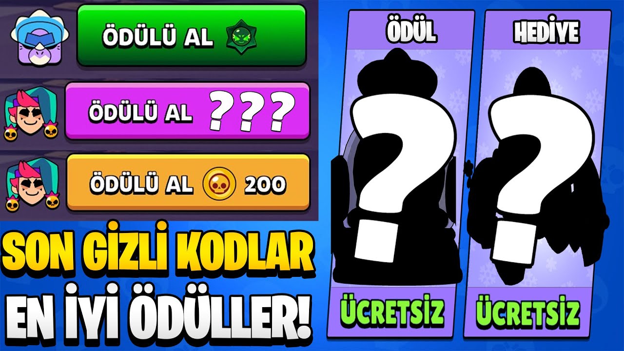 YENİ GİZLİ KODLAR EN B&Uuml;Y&Uuml;K &Ouml;D&Uuml;LLERİ VERİYOR! 🎁&Uuml;CRETSİZ KAOS KUTUSU, KOST&Uuml;M, KARAKTER! - Brawl Stars