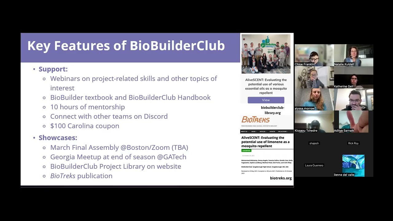 BioBuilderClub 2025-2026 Season Mentor Onboarding 10.29.25